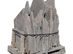 Stand up flagstone broken